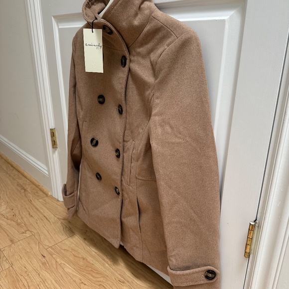 Thread & Supply -Camel PEACOAT Wool Coat Jacket  Brand new with Tags! - Picture 4 of 8